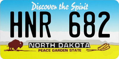 ND license plate HNR682