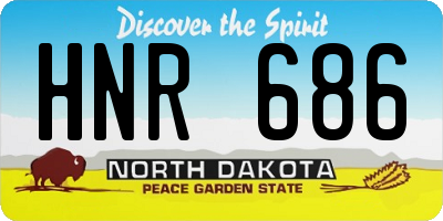 ND license plate HNR686