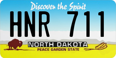 ND license plate HNR711