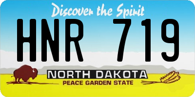 ND license plate HNR719