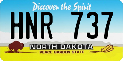 ND license plate HNR737