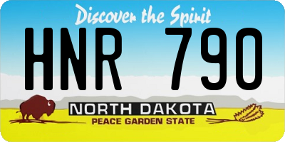 ND license plate HNR790