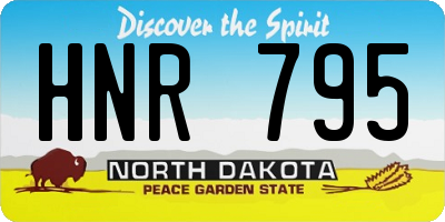 ND license plate HNR795