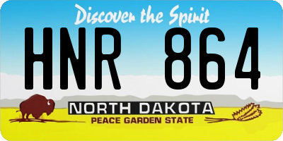 ND license plate HNR864
