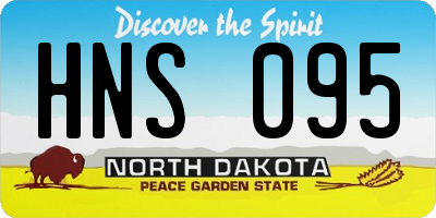 ND license plate HNS095