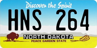 ND license plate HNS264