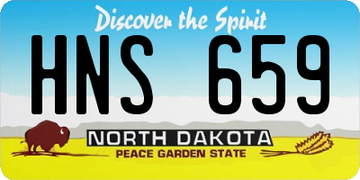 ND license plate HNS659