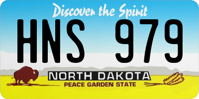 ND license plate HNS979
