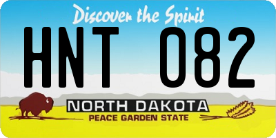 ND license plate HNT082
