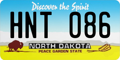 ND license plate HNT086
