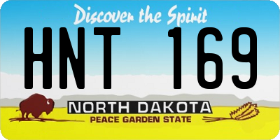 ND license plate HNT169
