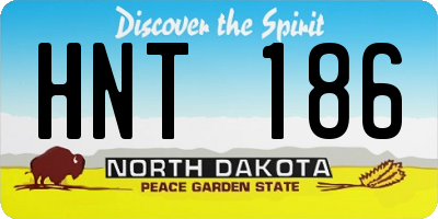 ND license plate HNT186