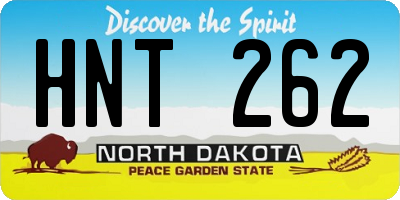 ND license plate HNT262