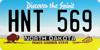 ND license plate HNT569