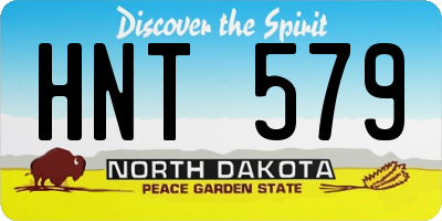ND license plate HNT579
