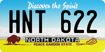 ND license plate HNT622