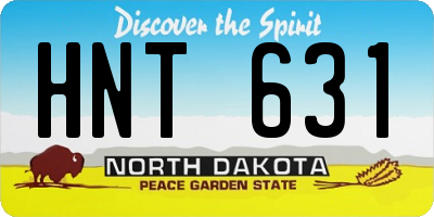 ND license plate HNT631