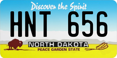 ND license plate HNT656