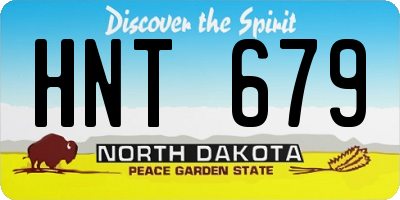 ND license plate HNT679