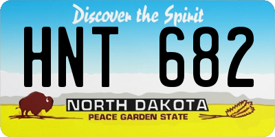 ND license plate HNT682