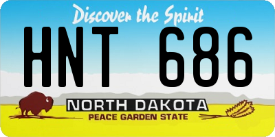 ND license plate HNT686