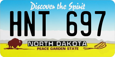 ND license plate HNT697