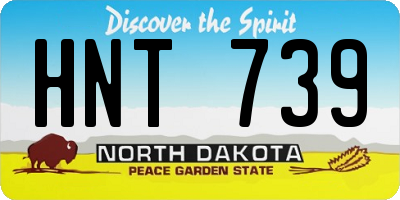 ND license plate HNT739