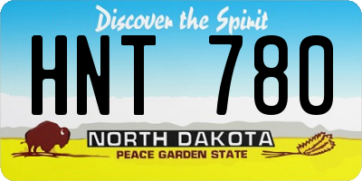 ND license plate HNT780