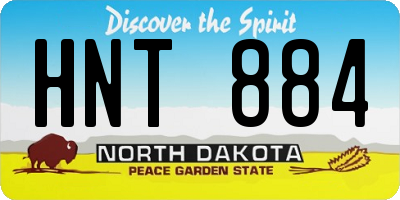 ND license plate HNT884