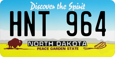 ND license plate HNT964