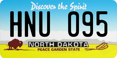 ND license plate HNU095
