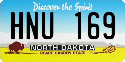 ND license plate HNU169