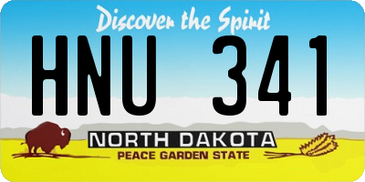 ND license plate HNU341