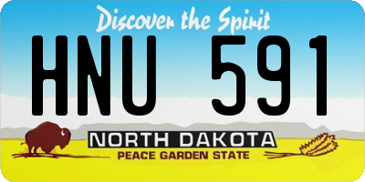 ND license plate HNU591