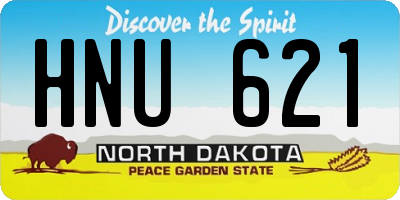 ND license plate HNU621