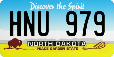 ND license plate HNU979