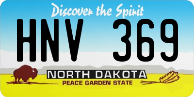 ND license plate HNV369