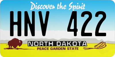 ND license plate HNV422