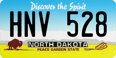 ND license plate HNV528