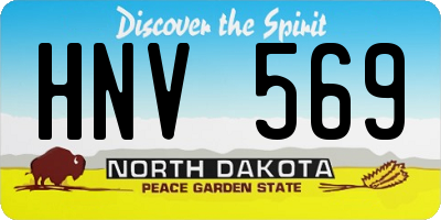 ND license plate HNV569