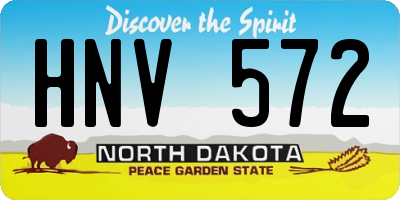 ND license plate HNV572