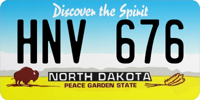 ND license plate HNV676