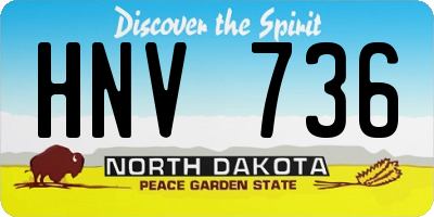 ND license plate HNV736