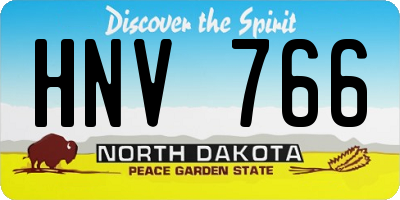 ND license plate HNV766