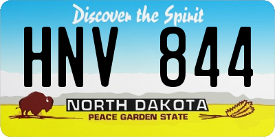 ND license plate HNV844