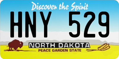 ND license plate HNY529