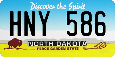 ND license plate HNY586