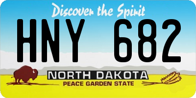 ND license plate HNY682