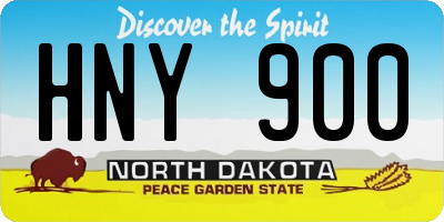 ND license plate HNY900