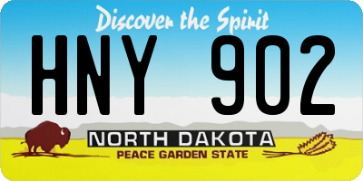 ND license plate HNY902